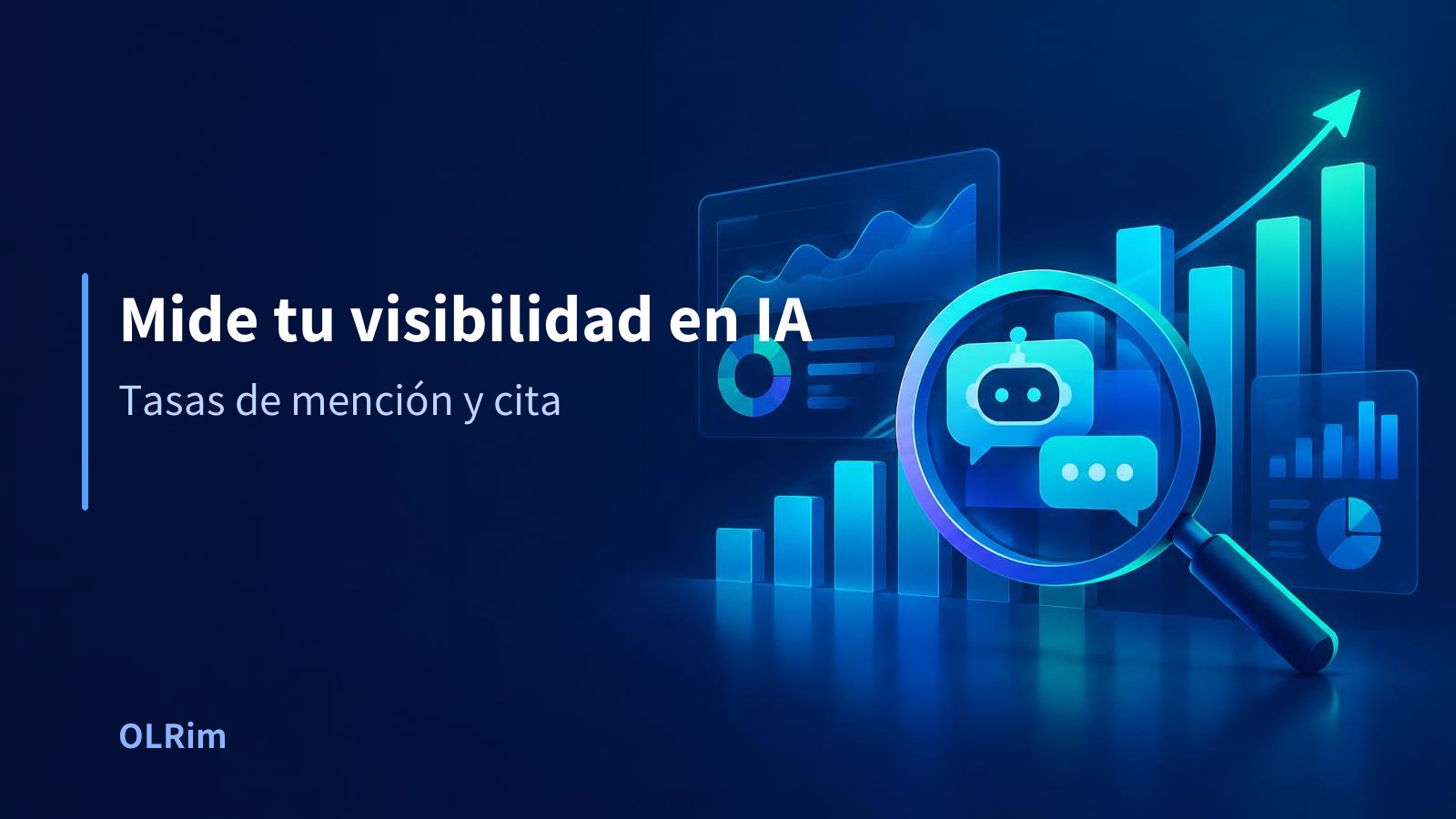 Mide tu visibilidad en IA — Tasas de mención y cita
